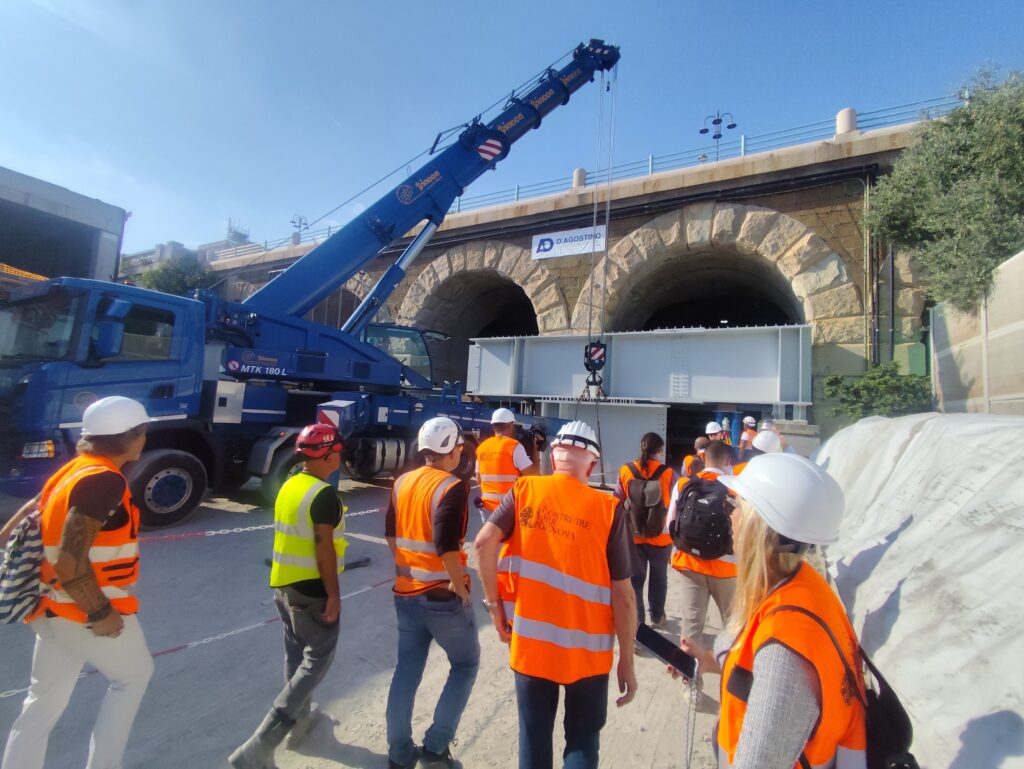 Scolmatore bisagno trave del sistema di supporto