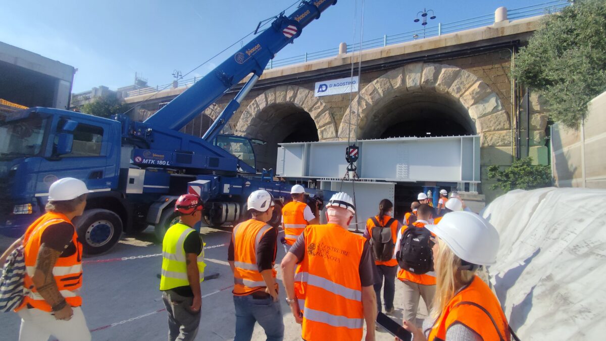 Scolmatore bisagno trave del sistema di supporto