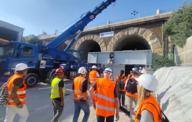 Scolmatore bisagno trave del sistema di supporto